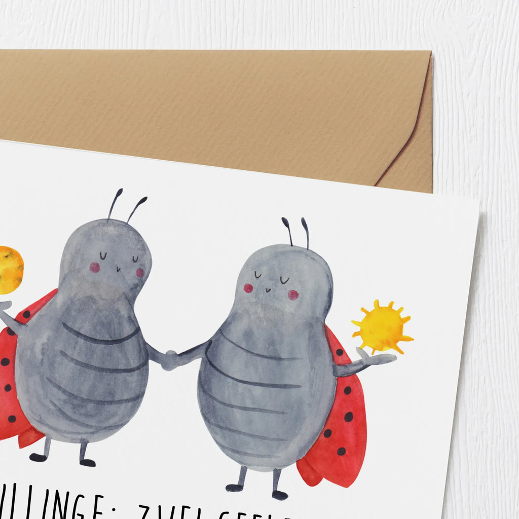 Deluxe Card Zwillinge: Zwei Seelen und doppelt so viele spontane Einfälle! Hochzeitskarte, Einladungskarte, Karte, Geburtstagskarte, Hochwertige Grußkarte, Glückwunschkarte, Hochwertige Klappkarte, Klappkarte, Grußkarte, Tierkreiszeichen, Sternzeichen, Horoskop, Astrologie, Aszendent