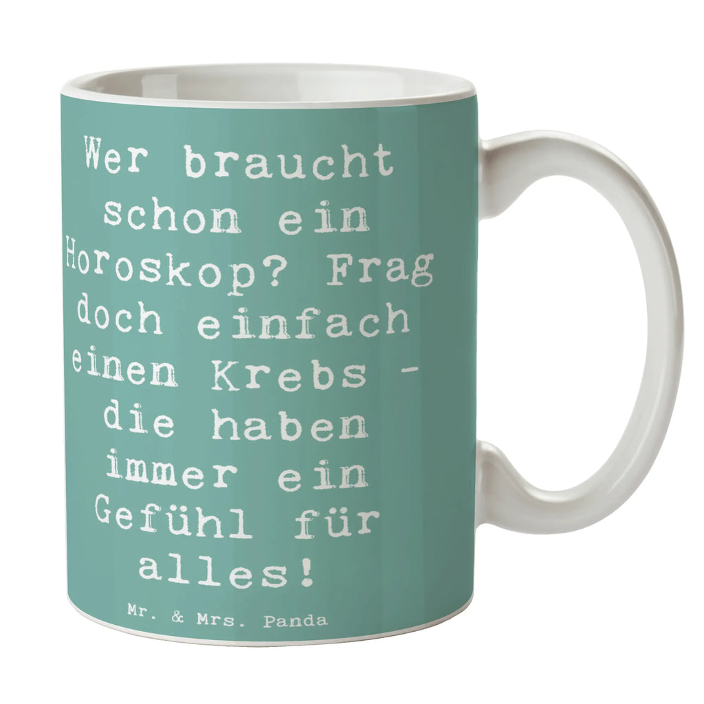 Tasse Spruch Krebs Gefühl Tasse, Bürotasse, Geschenktasse, Teetasse, Porzellantasse, Keramiktasse, Kaffeetasse, Tasse mit Motiven, Tasse mit Zitaten, Tierkreiszeichen, Sternzeichen, Horoskop, Astrologie, Aszendent