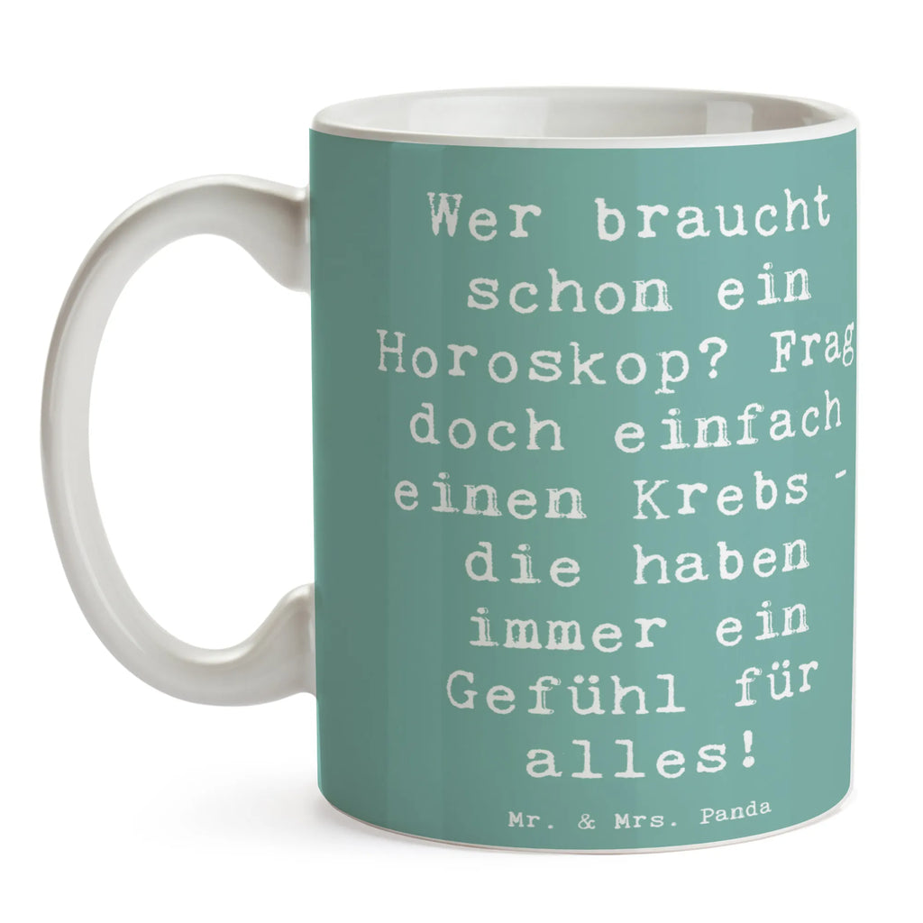 Tasse Spruch Krebs Gefühl Tasse, Bürotasse, Geschenktasse, Teetasse, Porzellantasse, Keramiktasse, Kaffeetasse, Tasse mit Motiven, Tasse mit Zitaten, Tierkreiszeichen, Sternzeichen, Horoskop, Astrologie, Aszendent