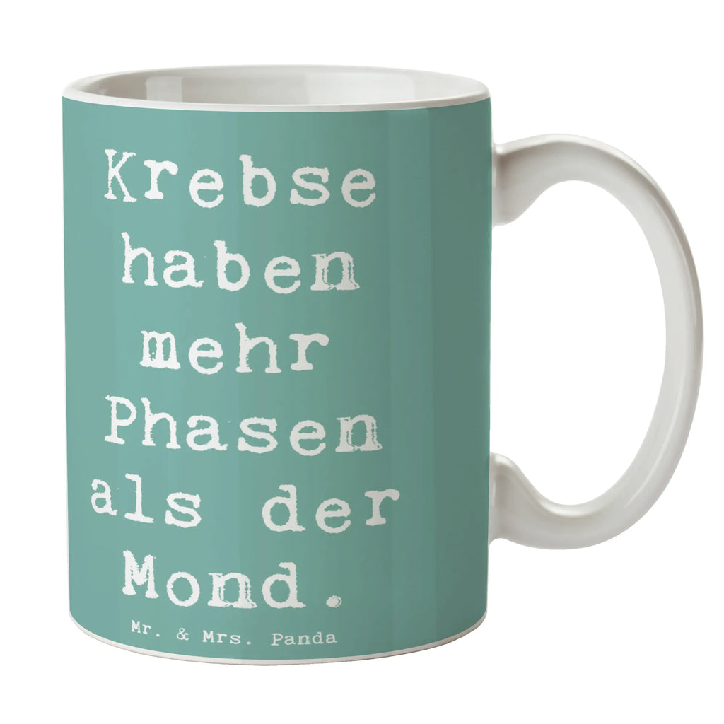 Tasse Spruch Krebs Phasen Porzellantasse, Tasse mit Motiven, Teetasse, Tasse, Bürotasse, Tasse mit Zitaten, Kaffeetasse, Geschenktasse, Keramiktasse, Tierkreiszeichen, Sternzeichen, Horoskop, Astrologie, Aszendent