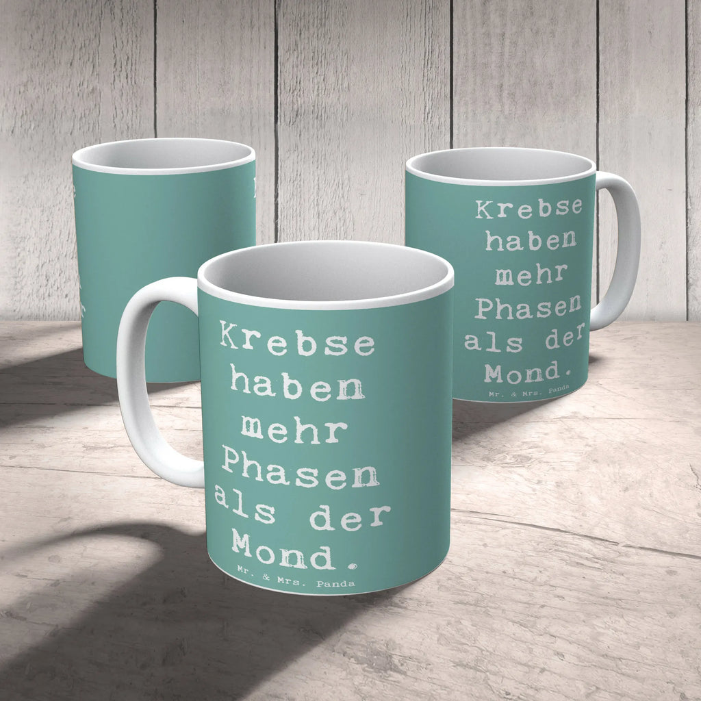 Tasse Spruch Krebs Phasen Porzellantasse, Tasse mit Motiven, Teetasse, Tasse, Bürotasse, Tasse mit Zitaten, Kaffeetasse, Geschenktasse, Keramiktasse, Tierkreiszeichen, Sternzeichen, Horoskop, Astrologie, Aszendent