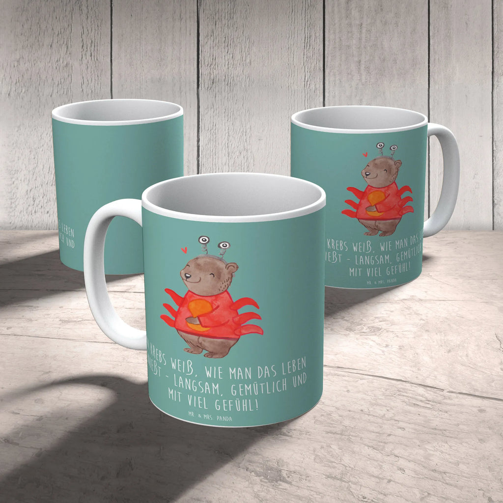 Tasse Krebs Genießer Teetasse, Tasse mit Zitaten, Bürotasse, Kaffeetasse, Tasse, Geschenktasse, Keramiktasse, Tasse mit Motiven, Porzellantasse, Tierkreiszeichen, Sternzeichen, Horoskop, Astrologie, Aszendent