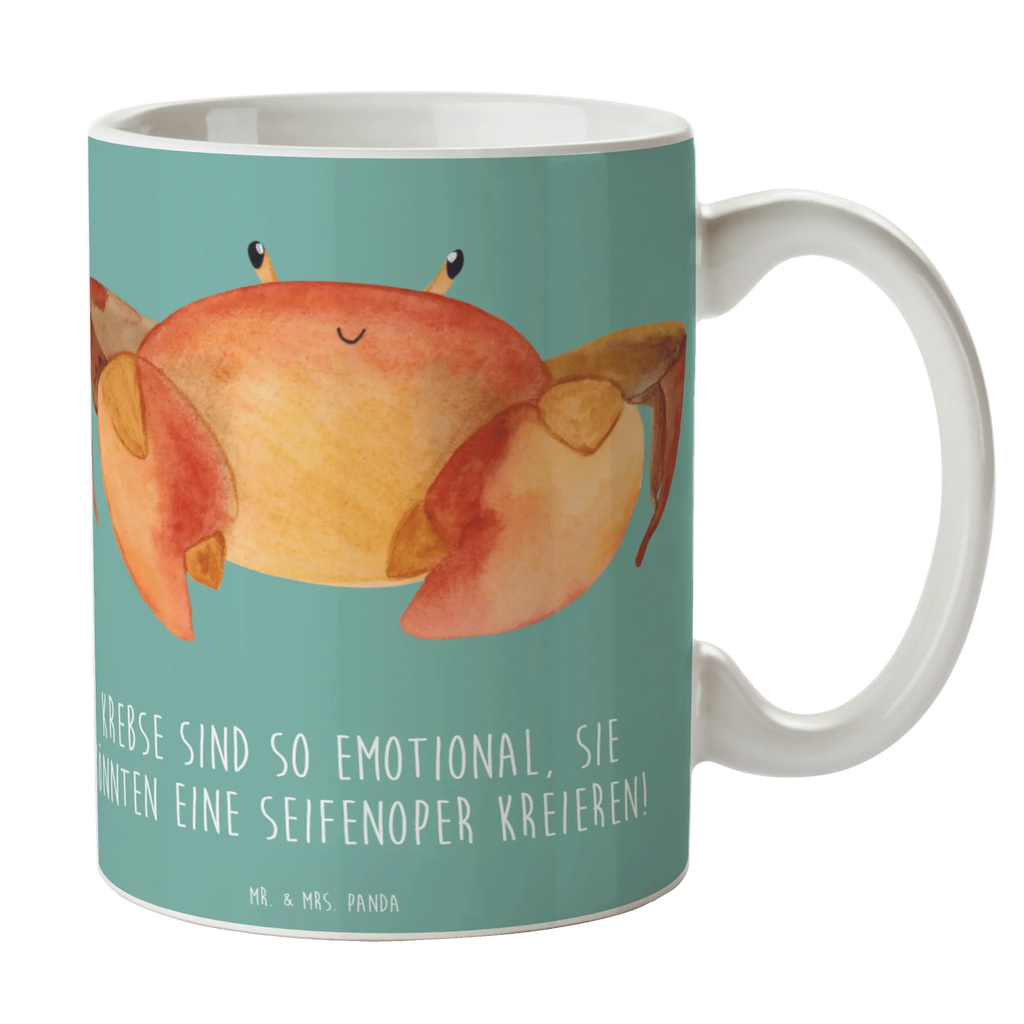 Tasse Emotionaler Krebs Geschenktasse, Porzellantasse, Teetasse, Tasse mit Motiven, Bürotasse, Kaffeetasse, Tasse mit Zitaten, Keramiktasse, Tasse, Tierkreiszeichen, Sternzeichen, Horoskop, Astrologie, Aszendent