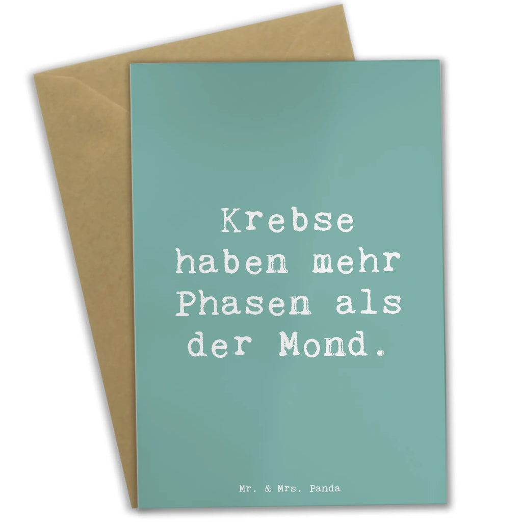 Grußkarte Spruch Krebs Phasen Einladungskarte, Ansichtskarten, Geburtstagskarte, Karte, Glückwunschkarte, Klappkarte, Hochzeitskarte, Grußkarte, Tierkreiszeichen, Sternzeichen, Horoskop, Astrologie, Aszendent