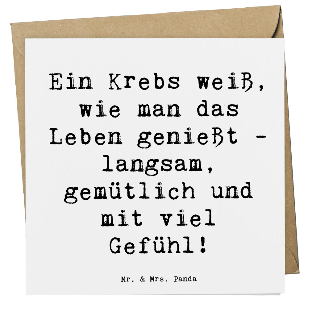 Deluxe Karte Spruch Krebs Genießer Einladungskarte, Grußkarte, Hochwertige Grußkarte, Karte, Glückwunschkarte, Hochwertige Klappkarte, Geburtstagskarte, Klappkarte, Hochzeitskarte, Tierkreiszeichen, Sternzeichen, Horoskop, Astrologie, Aszendent