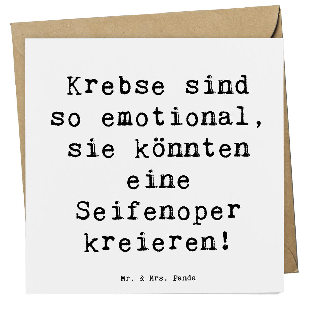 Deluxe Karte Spruch Emotionaler Krebs Einladungskarte, Glückwunschkarte, Karte, Geburtstagskarte, Klappkarte, Hochwertige Grußkarte, Hochzeitskarte, Hochwertige Klappkarte, Grußkarte, Tierkreiszeichen, Sternzeichen, Horoskop, Astrologie, Aszendent