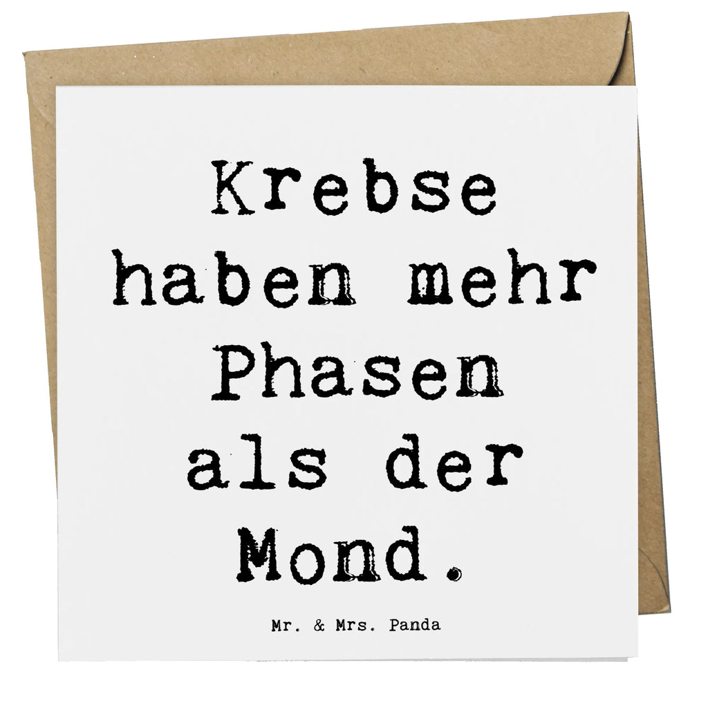 Deluxe Karte Spruch Krebs Phasen Grußkarte, Karte, Einladungskarte, Klappkarte, Hochwertige Grußkarte, Hochwertige Klappkarte, Hochzeitskarte, Glückwunschkarte, Geburtstagskarte, Tierkreiszeichen, Sternzeichen, Horoskop, Astrologie, Aszendent