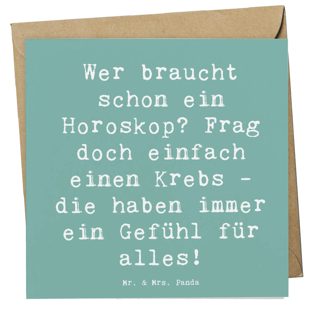 Deluxe Karte Spruch Krebs Gefühl Grußkarte, Einladungskarte, Hochwertige Klappkarte, Hochwertige Grußkarte, Karte, Geburtstagskarte, Klappkarte, Glückwunschkarte, Hochzeitskarte, Tierkreiszeichen, Sternzeichen, Horoskop, Astrologie, Aszendent
