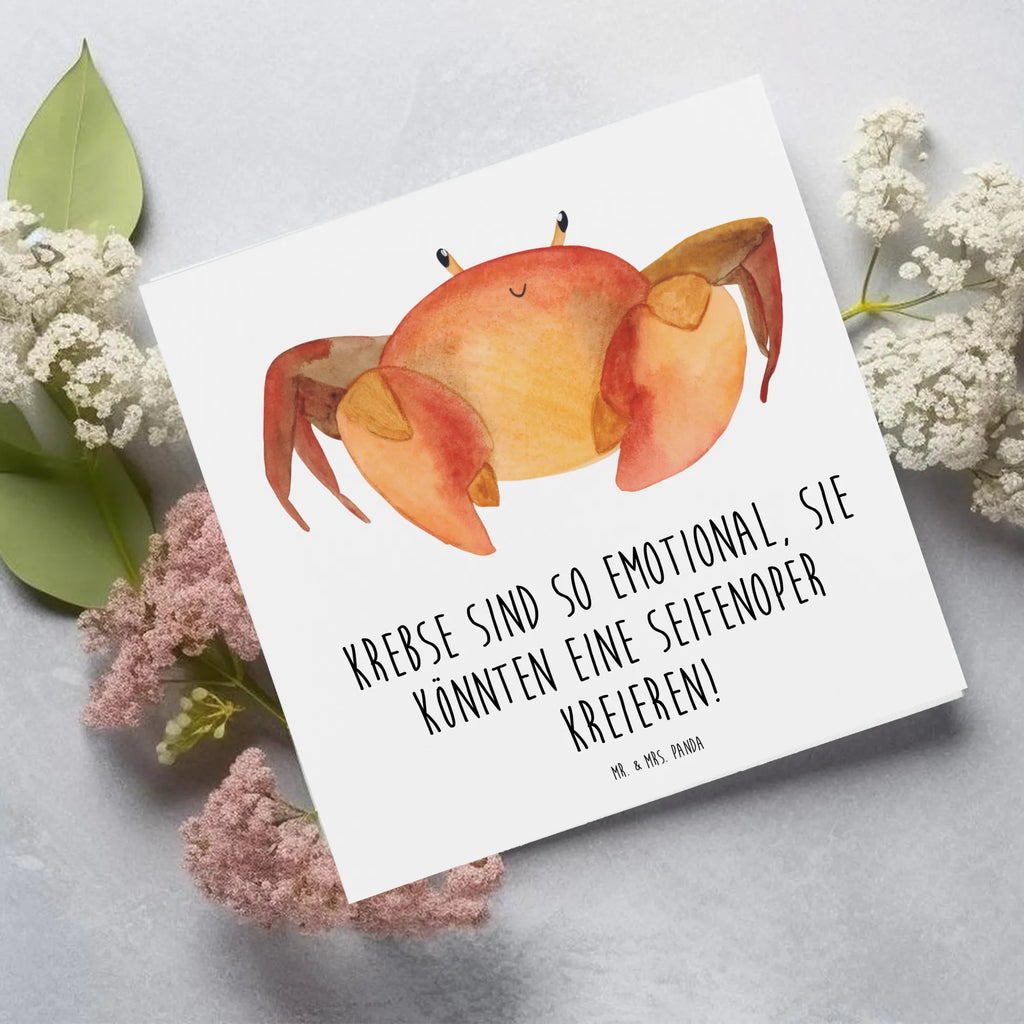 Deluxe Karte Emotionaler Krebs Klappkarte, Hochzeitskarte, Hochwertige Grußkarte, Hochwertige Klappkarte, Grußkarte, Glückwunschkarte, Geburtstagskarte, Karte, Einladungskarte, Tierkreiszeichen, Sternzeichen, Horoskop, Astrologie, Aszendent