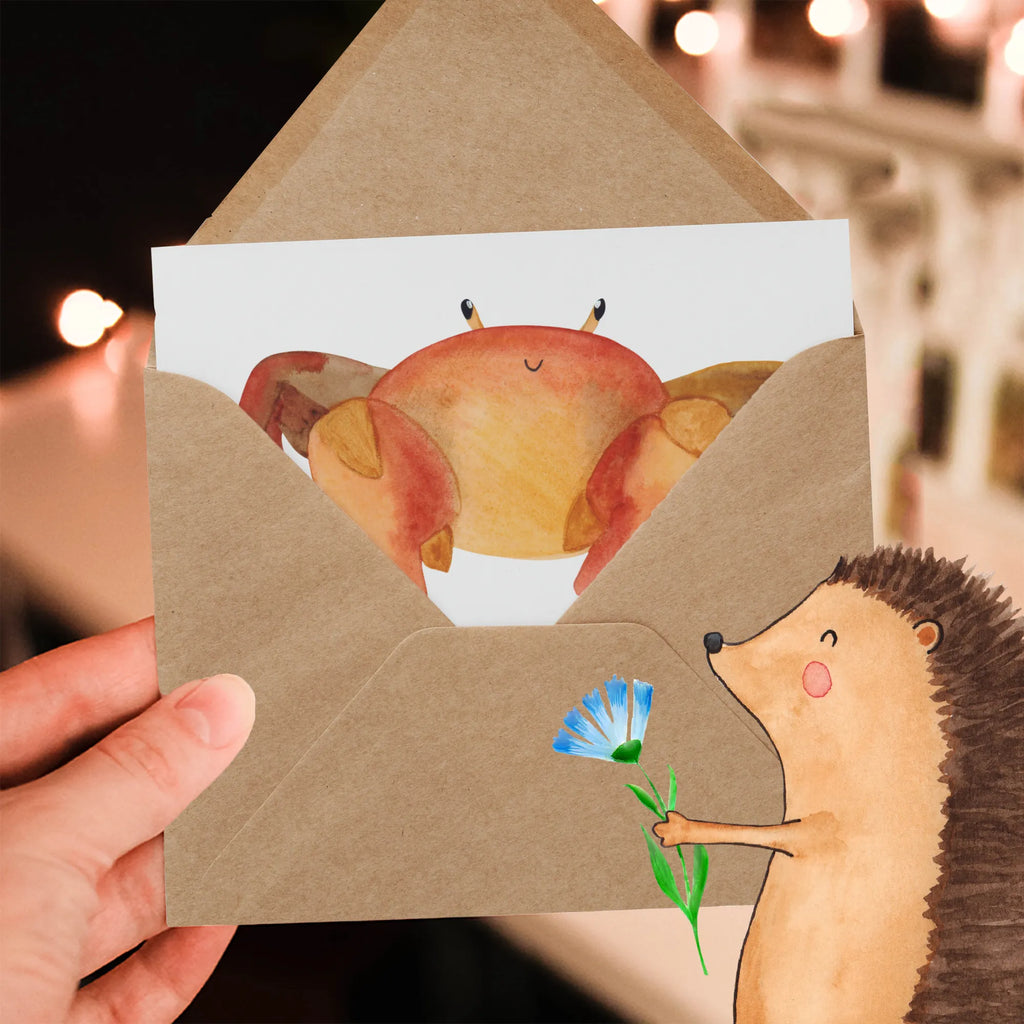 Deluxe Karte Emotionaler Krebs Klappkarte, Hochzeitskarte, Hochwertige Grußkarte, Hochwertige Klappkarte, Grußkarte, Glückwunschkarte, Geburtstagskarte, Karte, Einladungskarte, Tierkreiszeichen, Sternzeichen, Horoskop, Astrologie, Aszendent