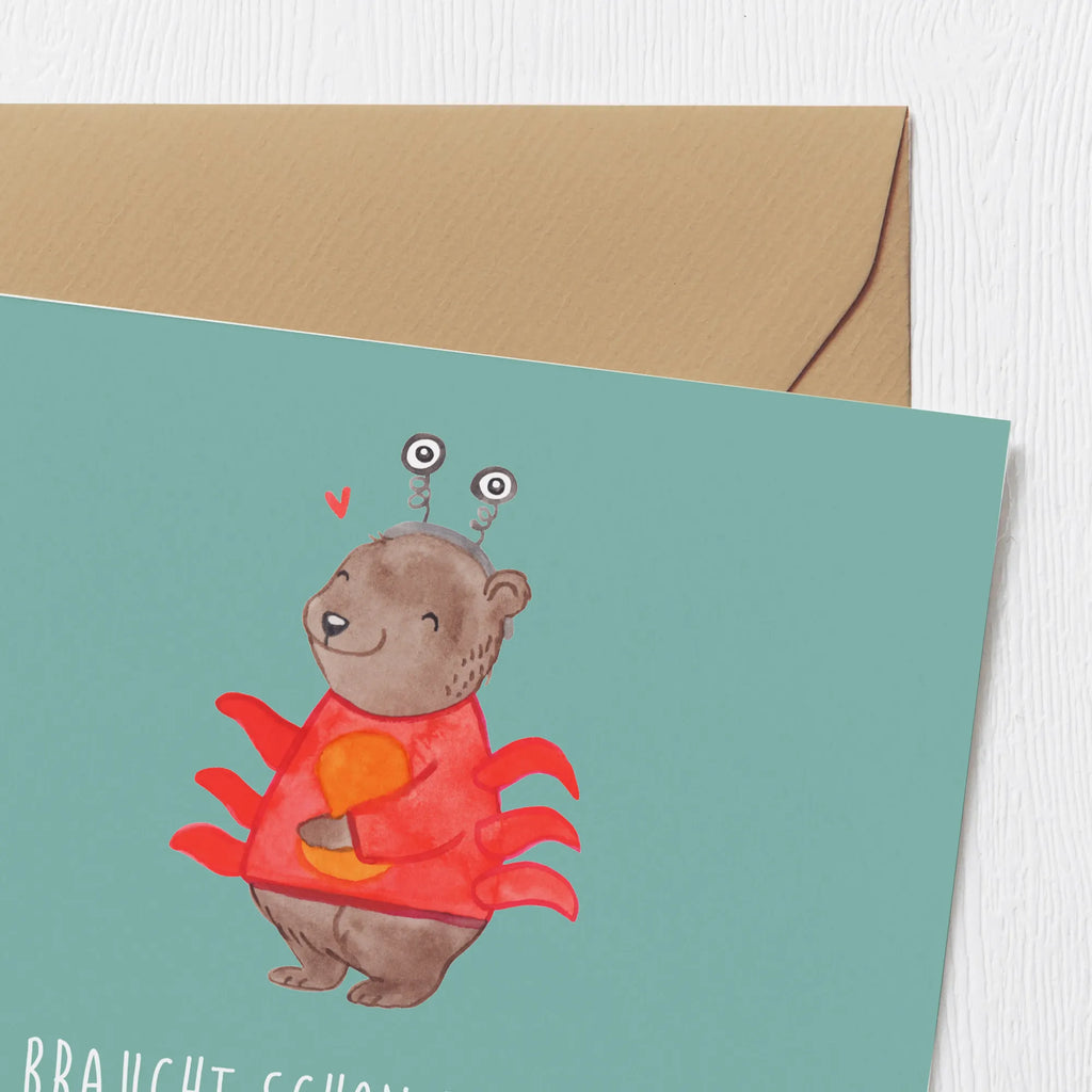 Deluxe Karte Krebs Gefühl Grußkarte, Karte, Geburtstagskarte, Klappkarte, Hochzeitskarte, Hochwertige Klappkarte, Hochwertige Grußkarte, Glückwunschkarte, Einladungskarte, Tierkreiszeichen, Sternzeichen, Horoskop, Astrologie, Aszendent