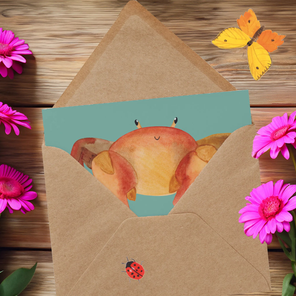 Deluxe Karte Emotionaler Krebs Klappkarte, Hochzeitskarte, Hochwertige Grußkarte, Hochwertige Klappkarte, Grußkarte, Glückwunschkarte, Geburtstagskarte, Karte, Einladungskarte, Tierkreiszeichen, Sternzeichen, Horoskop, Astrologie, Aszendent