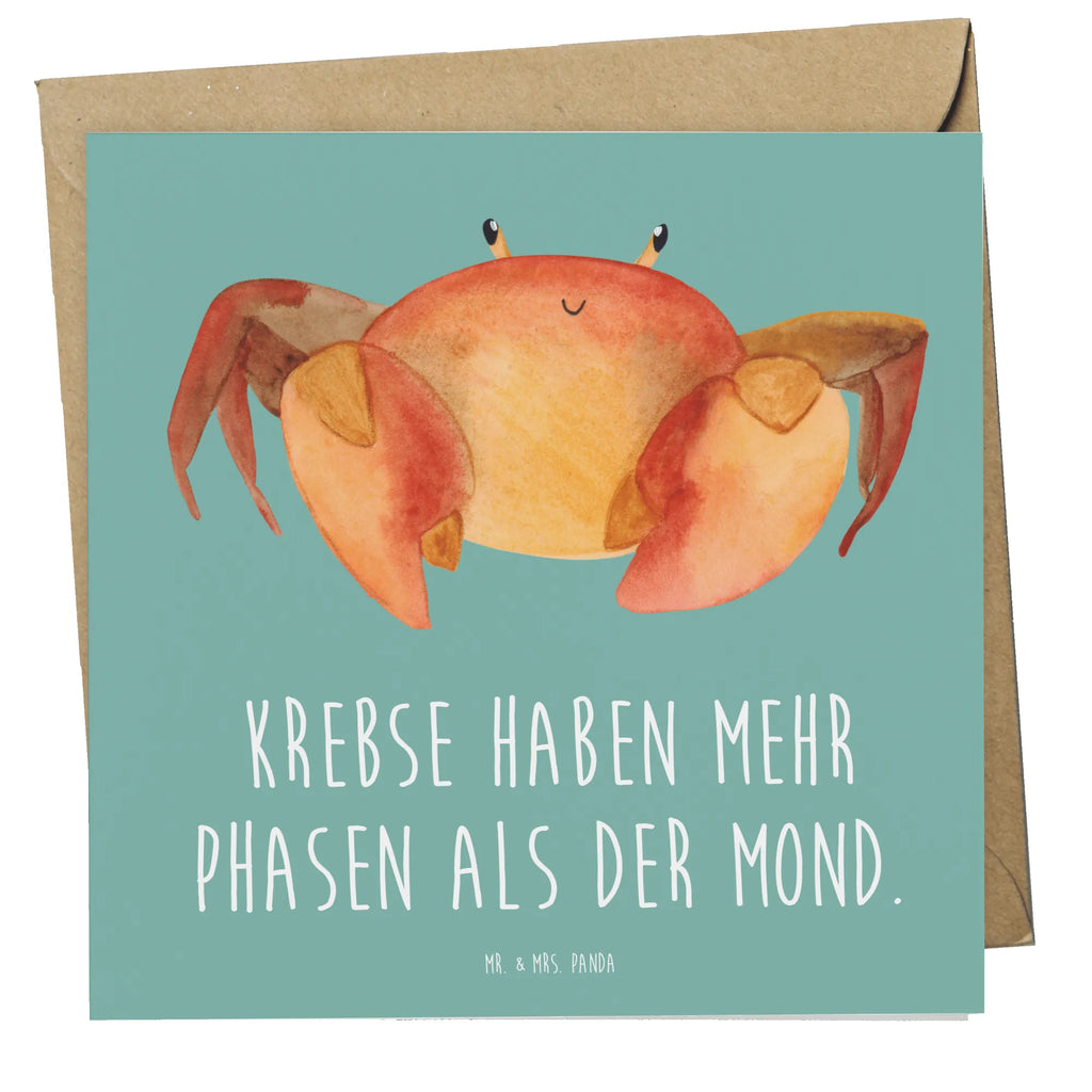 Deluxe Card Krebse haben mehr Phasen als der Mond. Glückwunschkarte, Hochwertige Klappkarte, Klappkarte, Karte, Geburtstagskarte, Grußkarte, Hochzeitskarte, Einladungskarte, Hochwertige Grußkarte, Tierkreiszeichen, Sternzeichen, Horoskop, Astrologie, Aszendent