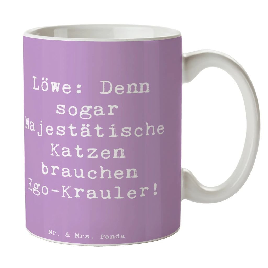 Tasse Spruch Majestätischer Löwe Tasse, Porzellantasse, Kaffeetasse, Keramiktasse, Tasse mit Zitaten, Tasse mit Motiven, Bürotasse, Geschenktasse, Teetasse, Tierkreiszeichen, Sternzeichen, Horoskop, Astrologie, Aszendent