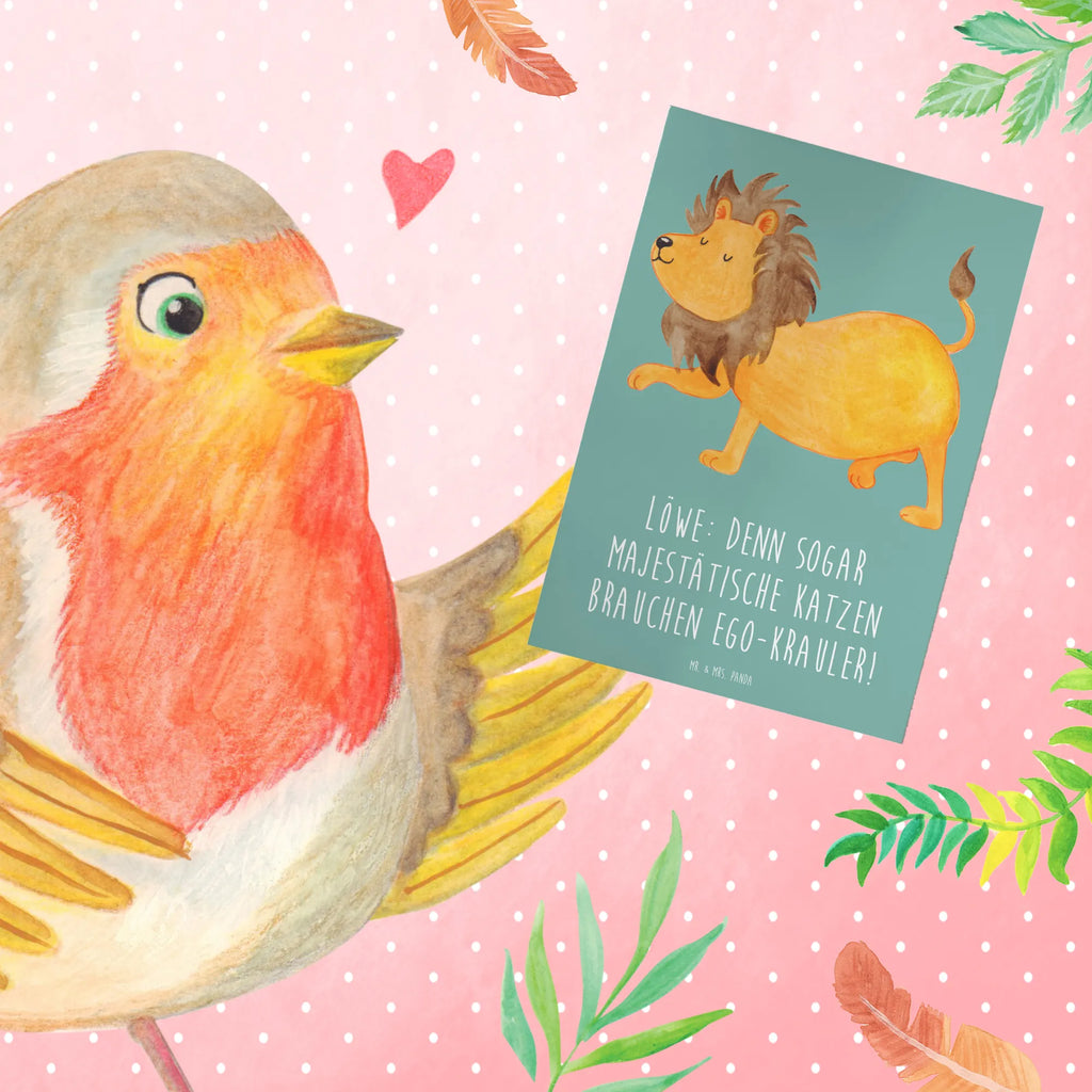 Grußkarte Majestätischer Löwe Glückwunschkarte, Klappkarte, Karte, Hochzeitskarte, Einladungskarte, Grußkarte, Geburtstagskarte, Ansichtskarten, Tierkreiszeichen, Sternzeichen, Horoskop, Astrologie, Aszendent