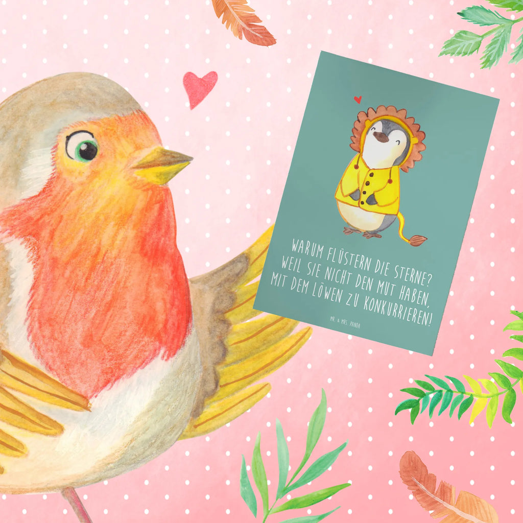 Greetings card Warum flüstern die Sterne? Weil sie nicht den Mut haben, mit dem Löwen zu konkurrieren! Geburtstagskarte, Grußkarte, Karte, Klappkarte, Hochzeitskarte, Glückwunschkarte, Einladungskarte, Ansichtskarten, Tierkreiszeichen, Sternzeichen, Horoskop, Astrologie, Aszendent