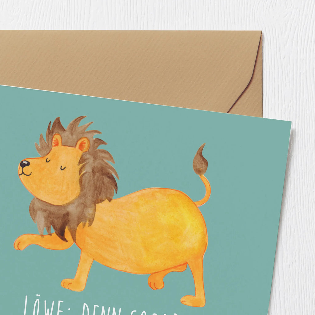 Deluxe Karte Majestätischer Löwe Einladungskarte, Hochzeitskarte, Klappkarte, Karte, Geburtstagskarte, Grußkarte, Hochwertige Grußkarte, Hochwertige Klappkarte, Glückwunschkarte, Tierkreiszeichen, Sternzeichen, Horoskop, Astrologie, Aszendent