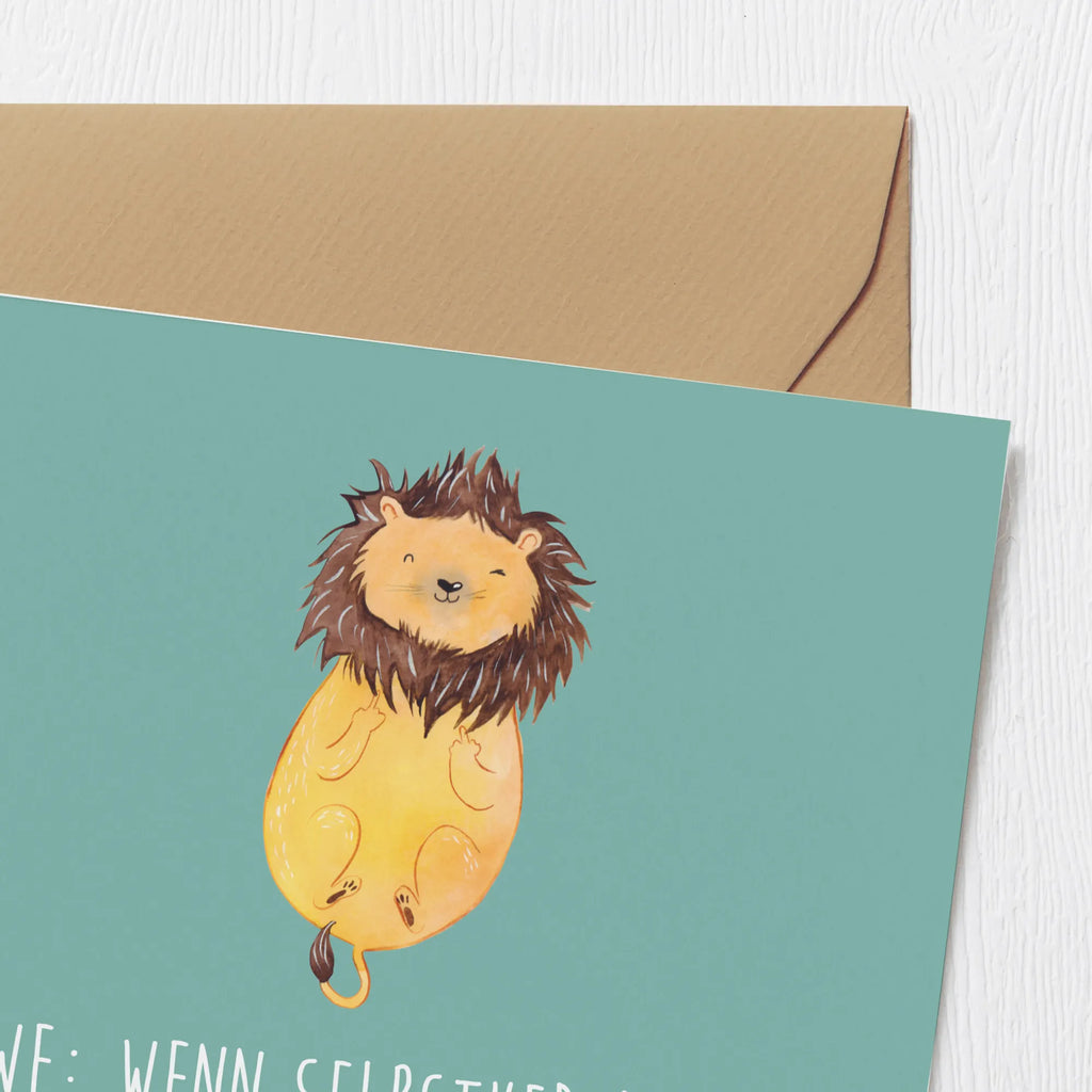 Deluxe Karte Löwe Superkraft Karte, Hochwertige Grußkarte, Grußkarte, Hochwertige Klappkarte, Einladungskarte, Glückwunschkarte, Hochzeitskarte, Geburtstagskarte, Klappkarte, Tierkreiszeichen, Sternzeichen, Horoskop, Astrologie, Aszendent
