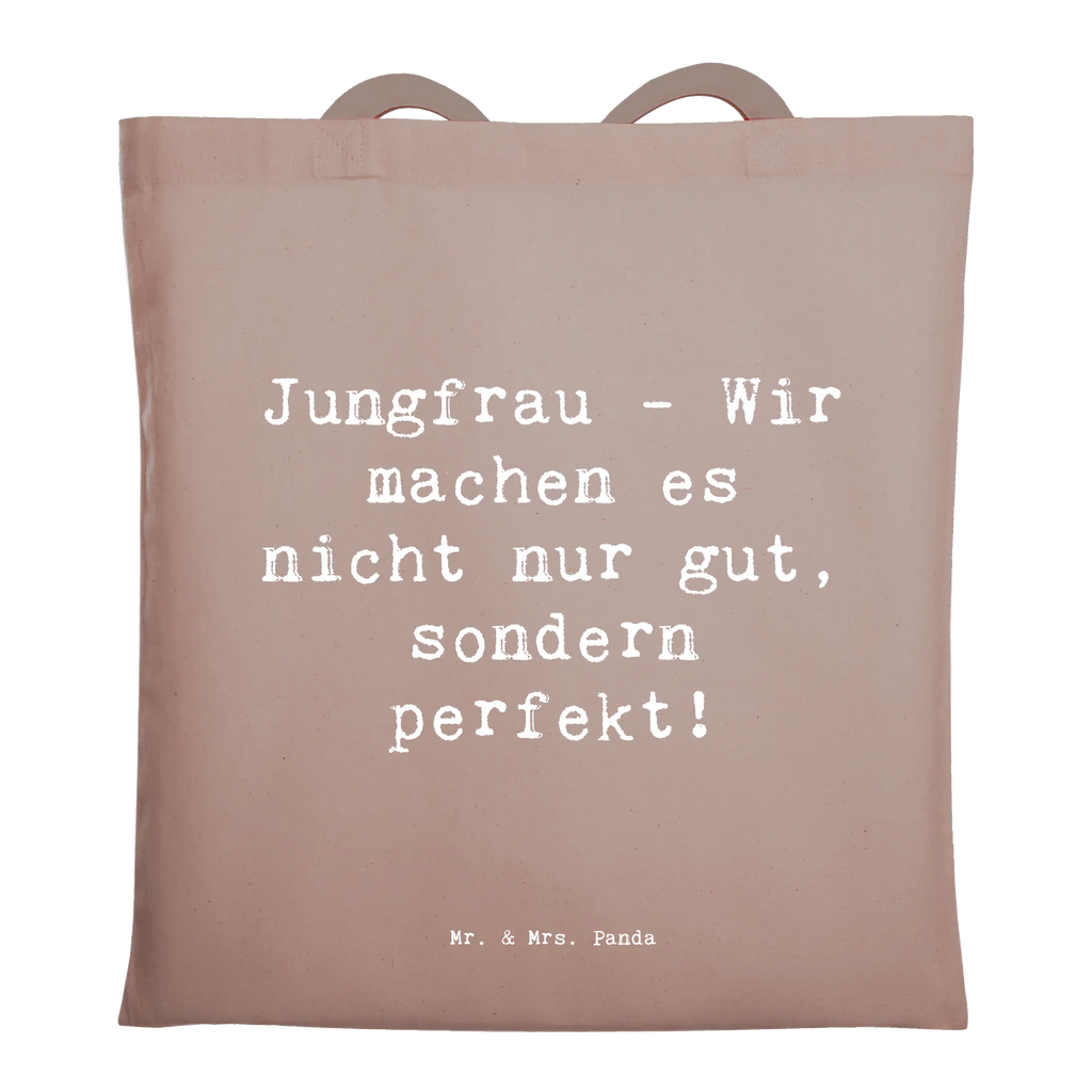 Tragetasche Spruch Jungfrau Perfektion Beuteltasche, Beutel, Einkaufstasche, Jutebeutel, Stoffbeutel, Tasche, Shopper, Umhängetasche, Strandtasche, Schultertasche, Stofftasche, Tragetasche, Badetasche, Jutetasche, Einkaufstüte, Laptoptasche, Tierkreiszeichen, Sternzeichen, Horoskop, Astrologie, Aszendent