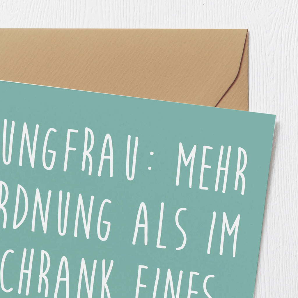 Deluxe Karte Jungfrau Ordnung Grußkarte, Einladungskarte, Hochzeitskarte, Klappkarte, Glückwunschkarte, Karte, Hochwertige Grußkarte, Hochwertige Klappkarte, Geburtstagskarte, Tierkreiszeichen, Sternzeichen, Horoskop, Astrologie, Aszendent