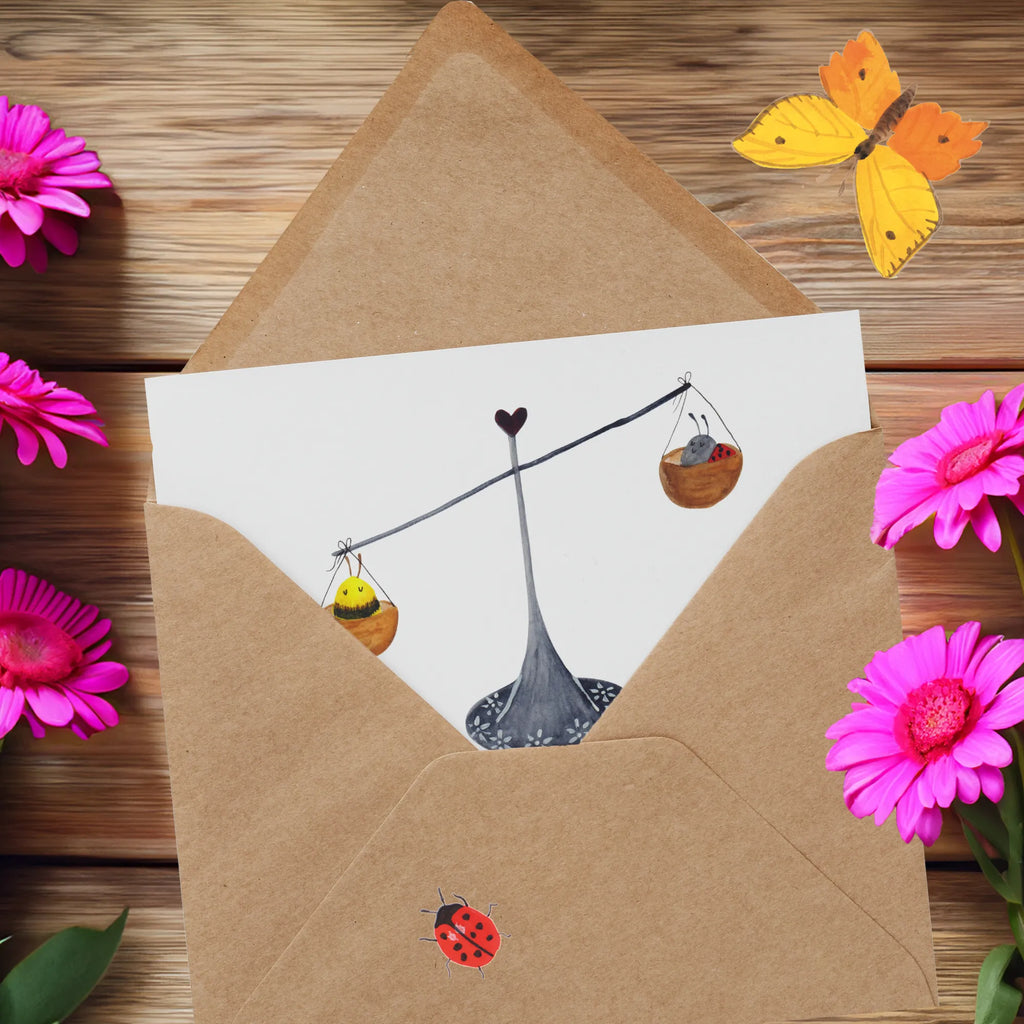 Deluxe Karte Waage Harmonie Hochwertige Grußkarte, Einladungskarte, Hochwertige Klappkarte, Glückwunschkarte, Grußkarte, Karte, Geburtstagskarte, Klappkarte, Hochzeitskarte, Tierkreiszeichen, Sternzeichen, Horoskop, Astrologie, Aszendent