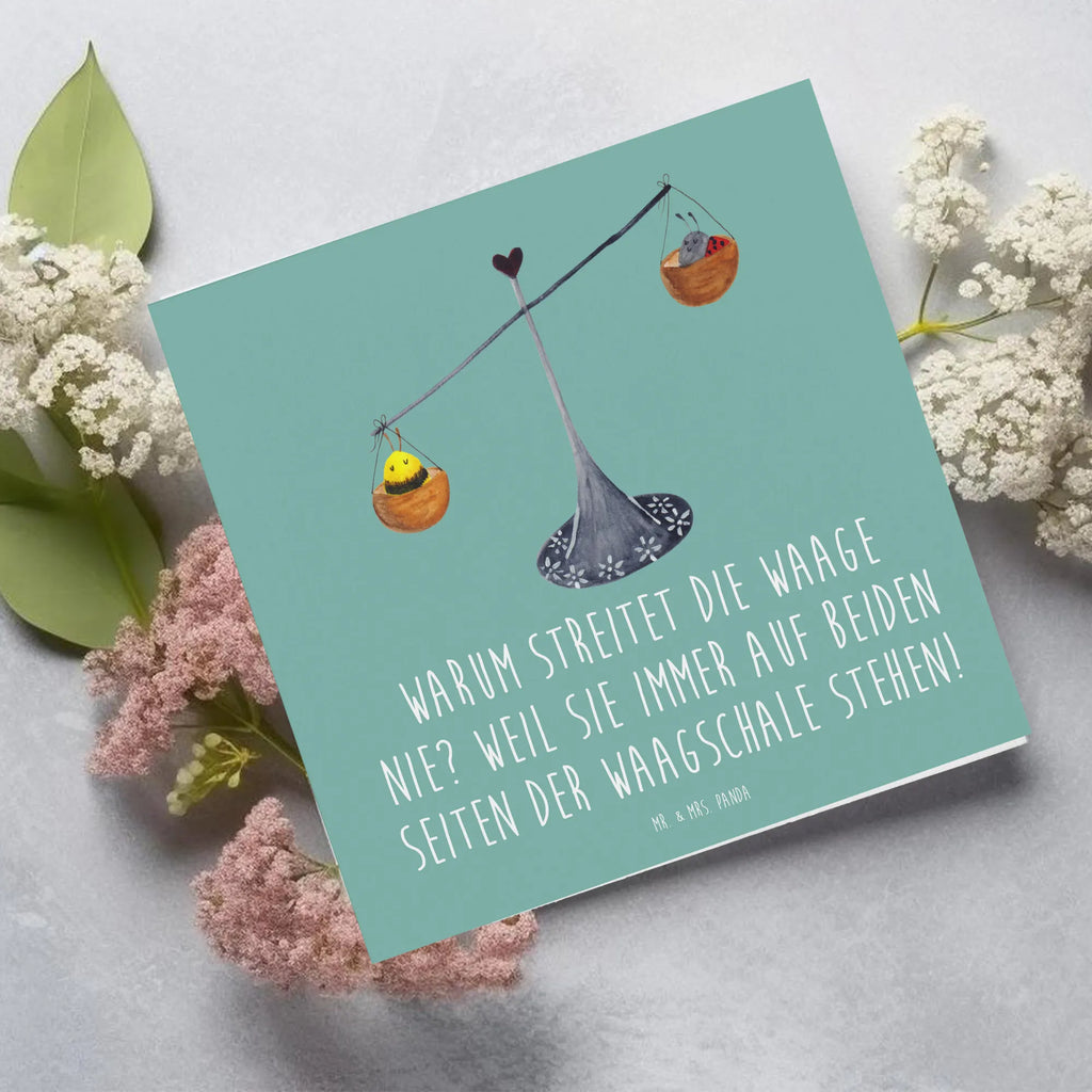Deluxe Karte Waage Harmonie Hochwertige Grußkarte, Einladungskarte, Hochwertige Klappkarte, Glückwunschkarte, Grußkarte, Karte, Geburtstagskarte, Klappkarte, Hochzeitskarte, Tierkreiszeichen, Sternzeichen, Horoskop, Astrologie, Aszendent