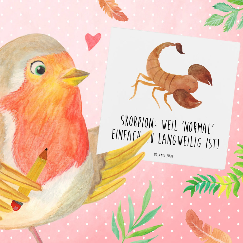 Deluxe Card Skorpion: Weil 'normal' einfach zu langweilig ist! Karte, Klappkarte, Geburtstagskarte, Glückwunschkarte, Hochwertige Grußkarte, Einladungskarte, Hochzeitskarte, Hochwertige Klappkarte, Grußkarte, Tierkreiszeichen, Sternzeichen, Horoskop, Astrologie, Aszendent