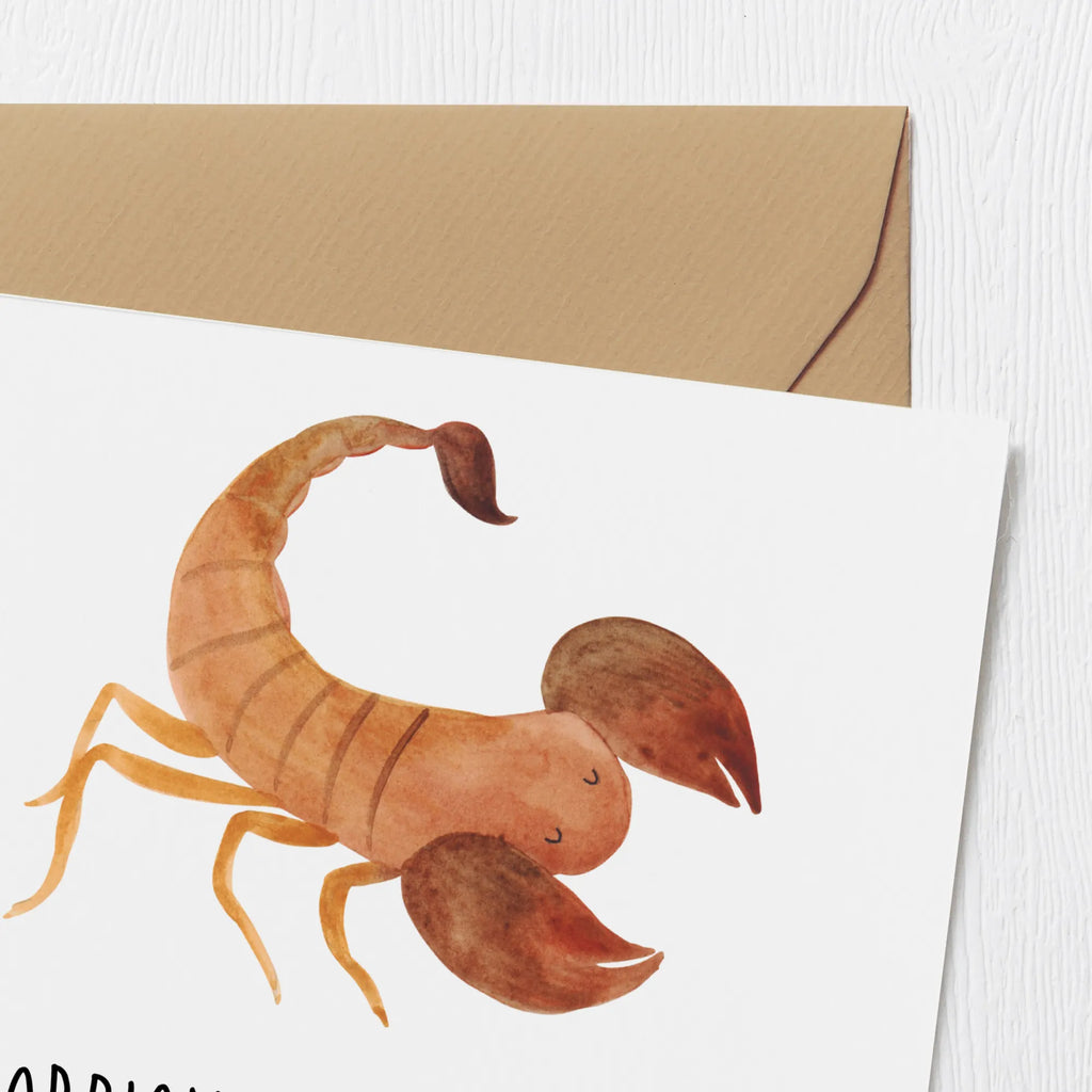 Deluxe Card Skorpion: Weil 'normal' einfach zu langweilig ist! Karte, Klappkarte, Geburtstagskarte, Glückwunschkarte, Hochwertige Grußkarte, Einladungskarte, Hochzeitskarte, Hochwertige Klappkarte, Grußkarte, Tierkreiszeichen, Sternzeichen, Horoskop, Astrologie, Aszendent