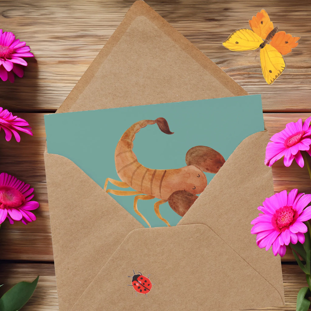 Deluxe Card Skorpion: Weil 'normal' einfach zu langweilig ist! Karte, Klappkarte, Geburtstagskarte, Glückwunschkarte, Hochwertige Grußkarte, Einladungskarte, Hochzeitskarte, Hochwertige Klappkarte, Grußkarte, Tierkreiszeichen, Sternzeichen, Horoskop, Astrologie, Aszendent