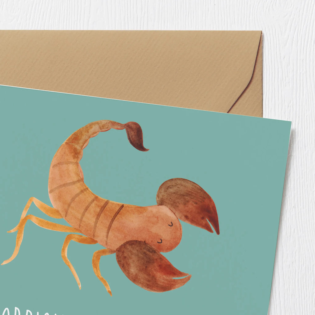 Deluxe Card Skorpion: Weil 'normal' einfach zu langweilig ist! Karte, Klappkarte, Geburtstagskarte, Glückwunschkarte, Hochwertige Grußkarte, Einladungskarte, Hochzeitskarte, Hochwertige Klappkarte, Grußkarte, Tierkreiszeichen, Sternzeichen, Horoskop, Astrologie, Aszendent