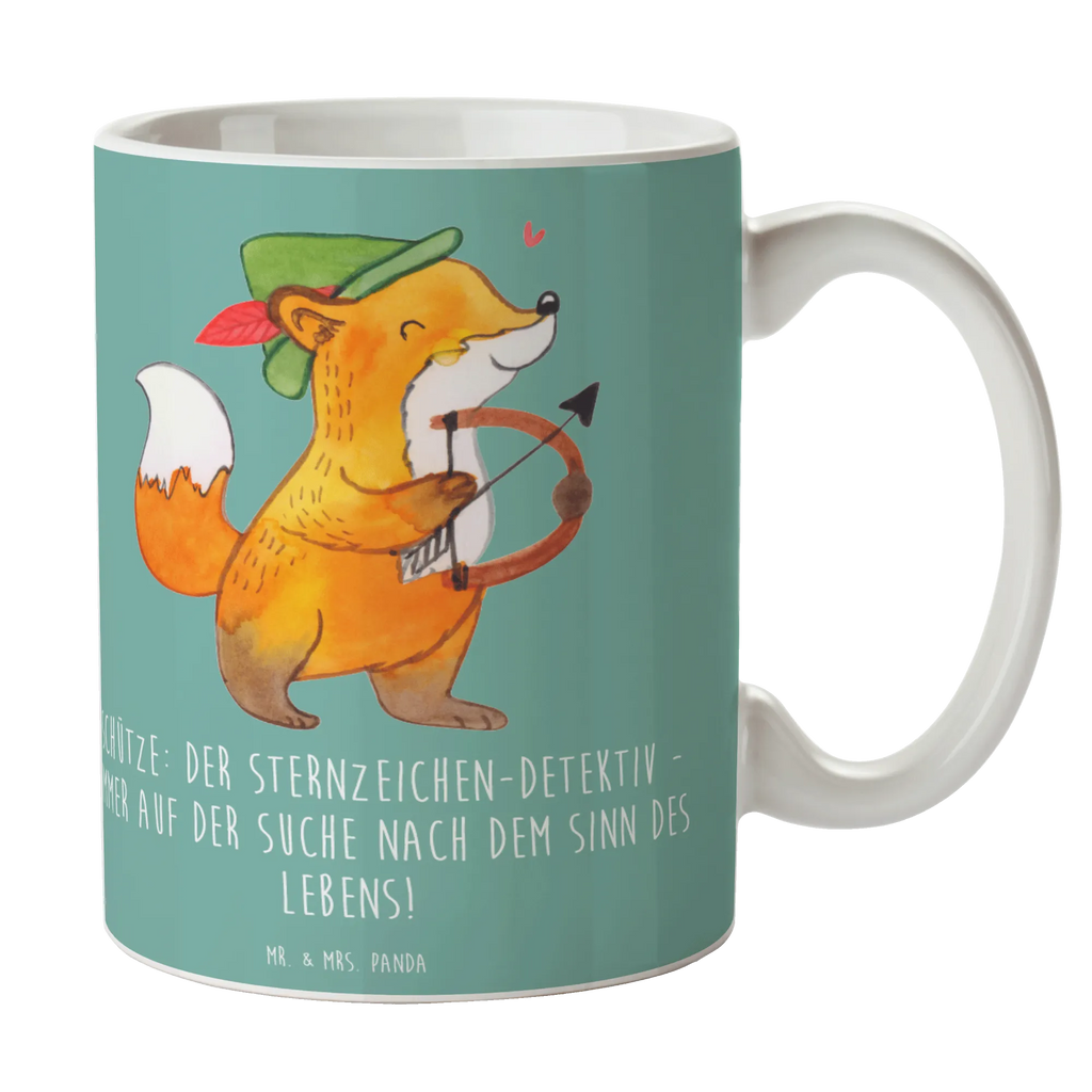 Tasse Schützenblick Kaffeetasse, Bürotasse, Geschenktasse, Tasse mit Motiven, Teetasse, Tasse mit Zitaten, Tasse, Porzellantasse, Keramiktasse, Tierkreiszeichen, Sternzeichen, Horoskop, Astrologie, Aszendent