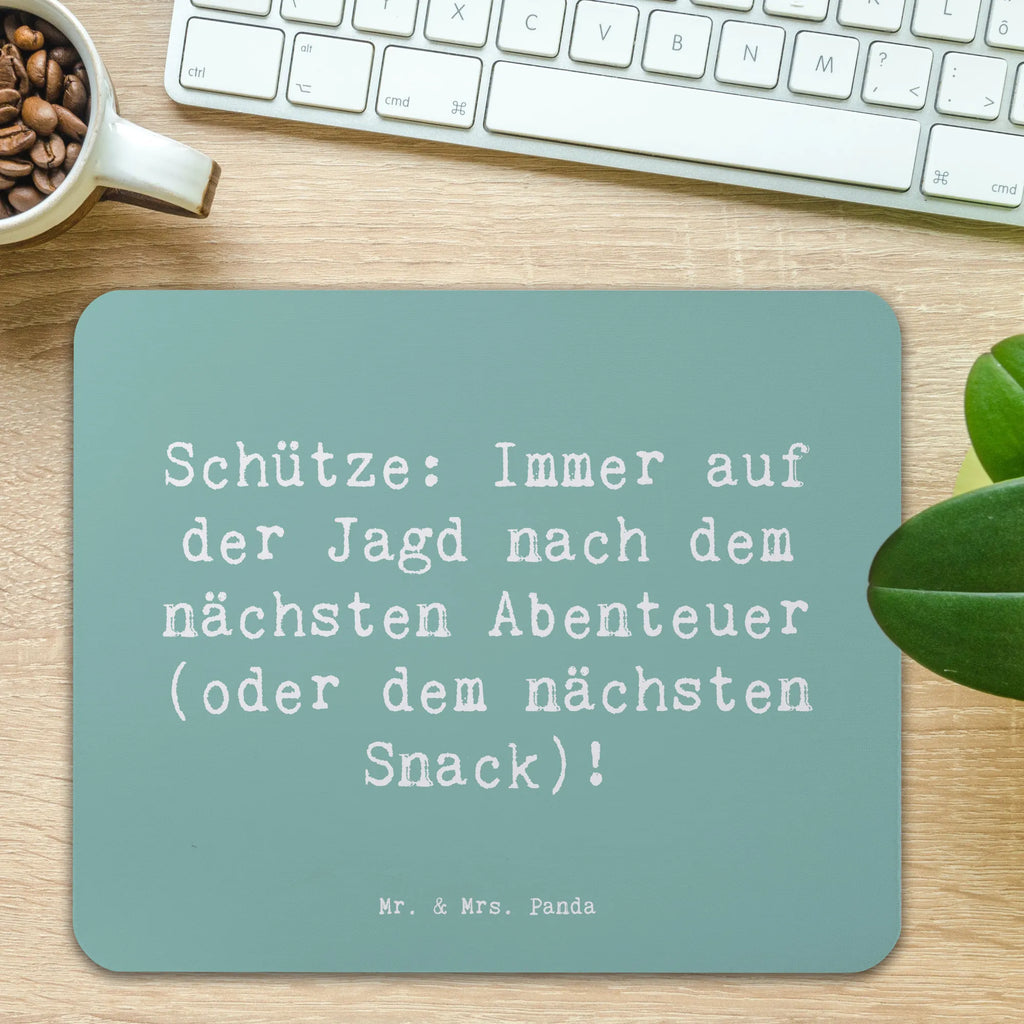 Mauspad Spruch Abenteuer Schütze Mousepad, Mauspad Büro, Arbeitszimmer, Büroausstattung, Designer Mauspad, Einzigartiges Mauspad, Mausunterlage, Computer zubehör, Mauspad, PC Zubehör, Tierkreiszeichen, Sternzeichen, Horoskop, Astrologie, Aszendent
