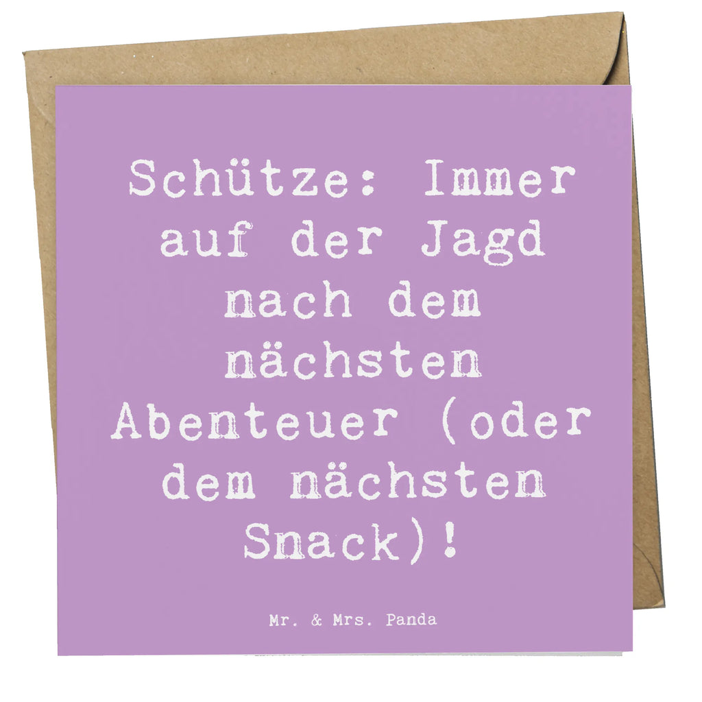 Deluxe Karte Spruch Abenteuer Schütze Geburtstagskarte, Glückwunschkarte, Karte, Einladungskarte, Hochzeitskarte, Hochwertige Klappkarte, Grußkarte, Hochwertige Grußkarte, Klappkarte, Tierkreiszeichen, Sternzeichen, Horoskop, Astrologie, Aszendent