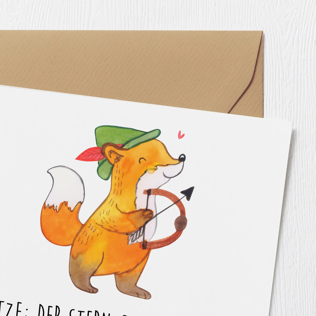 Deluxe Karte Schützenblick Hochzeitskarte, Geburtstagskarte, Grußkarte, Karte, Glückwunschkarte, Hochwertige Klappkarte, Einladungskarte, Klappkarte, Hochwertige Grußkarte, Tierkreiszeichen, Sternzeichen, Horoskop, Astrologie, Aszendent