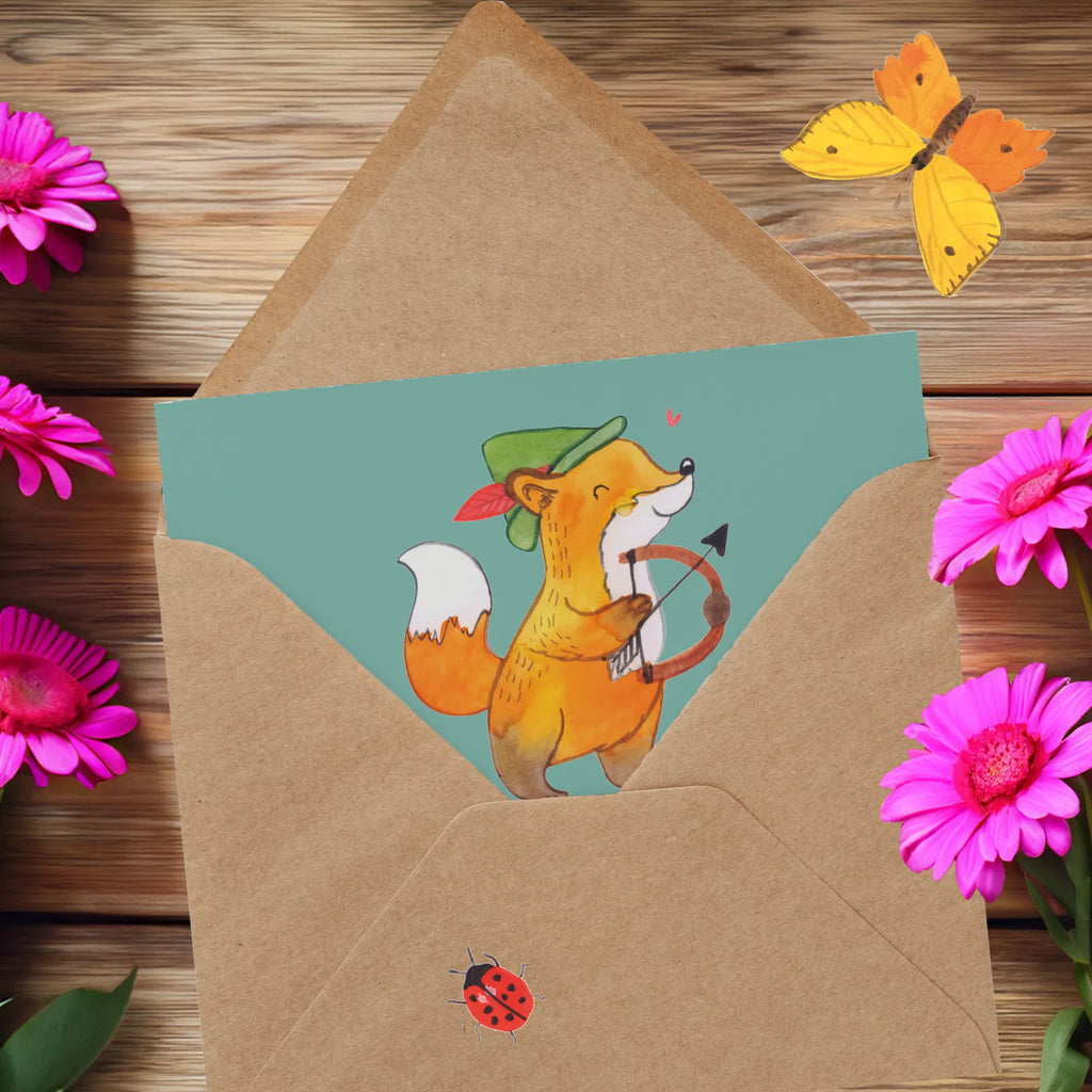 Deluxe Card Schütze: Immer auf der Jagd nach dem nächsten Abenteuer (oder dem nächsten Snack)! Geburtstagskarte, Grußkarte, Hochzeitskarte, Klappkarte, Hochwertige Grußkarte, Karte, Einladungskarte, Hochwertige Klappkarte, Glückwunschkarte, Tierkreiszeichen, Sternzeichen, Horoskop, Astrologie, Aszendent