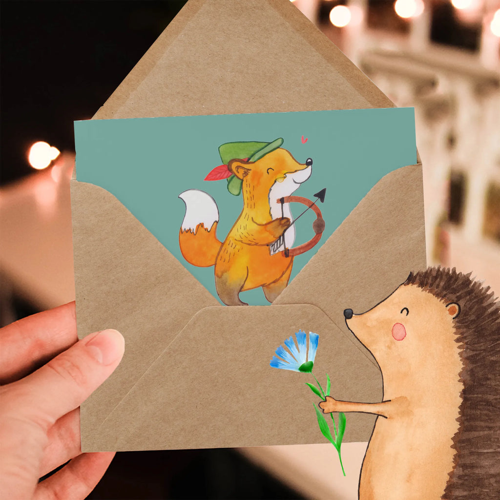 Deluxe Card Schütze: Immer auf der Jagd nach dem nächsten Abenteuer (oder dem nächsten Snack)! Geburtstagskarte, Grußkarte, Hochzeitskarte, Klappkarte, Hochwertige Grußkarte, Karte, Einladungskarte, Hochwertige Klappkarte, Glückwunschkarte, Tierkreiszeichen, Sternzeichen, Horoskop, Astrologie, Aszendent