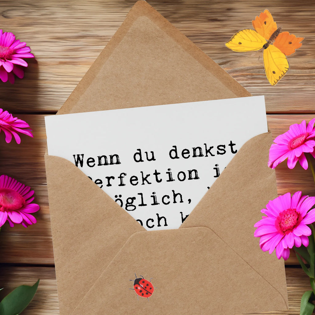 Deluxe Karte Spruch Steinbock Perfektion Hochwertige Grußkarte, Einladungskarte, Klappkarte, Glückwunschkarte, Karte, Hochzeitskarte, Hochwertige Klappkarte, Grußkarte, Geburtstagskarte, Tierkreiszeichen, Sternzeichen, Horoskop, Astrologie, Aszendent