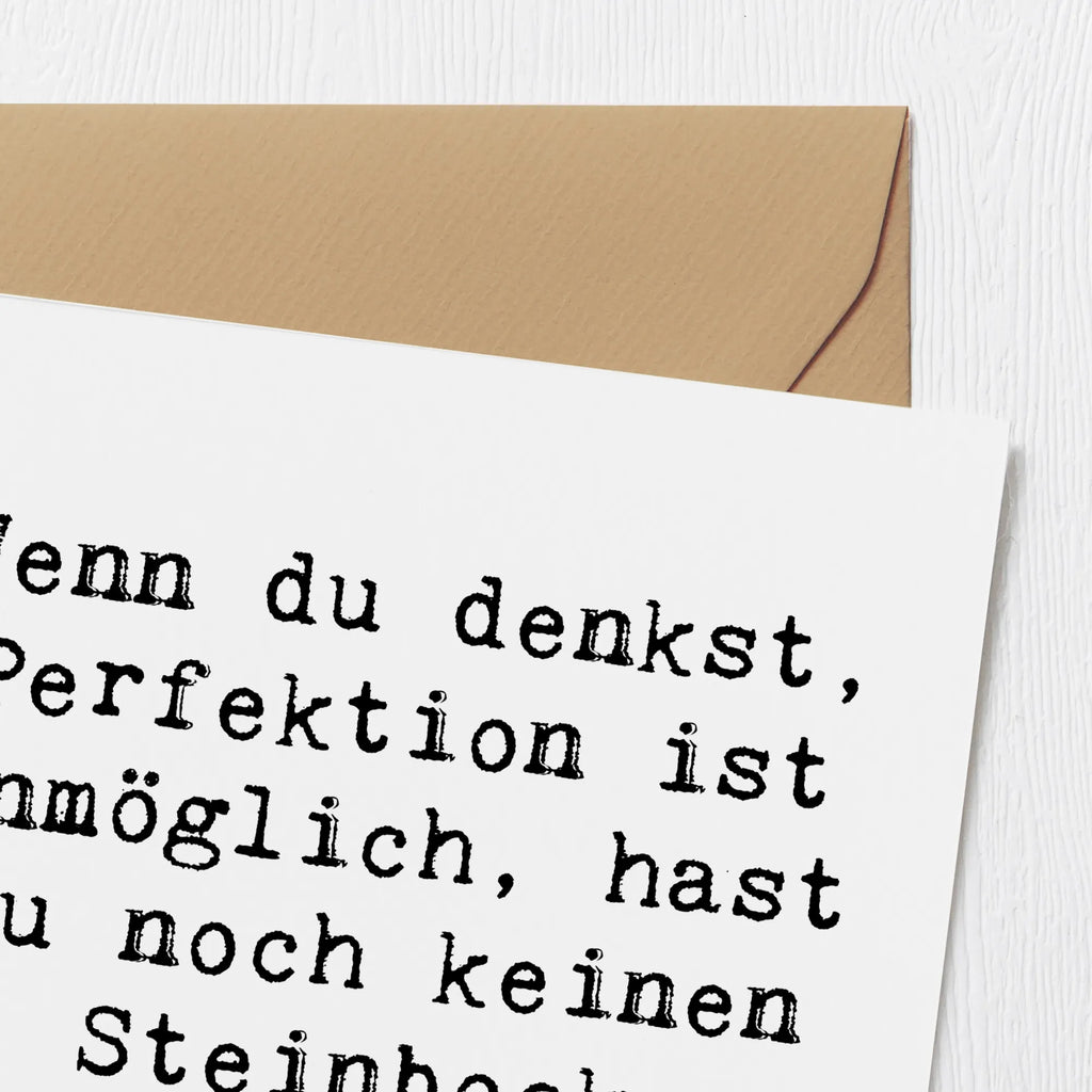 Deluxe Karte Spruch Steinbock Perfektion Hochwertige Grußkarte, Einladungskarte, Klappkarte, Glückwunschkarte, Karte, Hochzeitskarte, Hochwertige Klappkarte, Grußkarte, Geburtstagskarte, Tierkreiszeichen, Sternzeichen, Horoskop, Astrologie, Aszendent