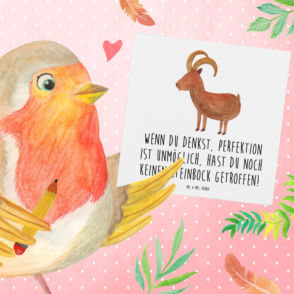 Deluxe Card Wenn du denkst, Perfektion ist unmöglich, hast du noch keinen Steinbock getroffen! Glückwunschkarte, Hochwertige Klappkarte, Klappkarte, Hochzeitskarte, Geburtstagskarte, Einladungskarte, Grußkarte, Karte, Hochwertige Grußkarte, Tierkreiszeichen, Sternzeichen, Horoskop, Astrologie, Aszendent