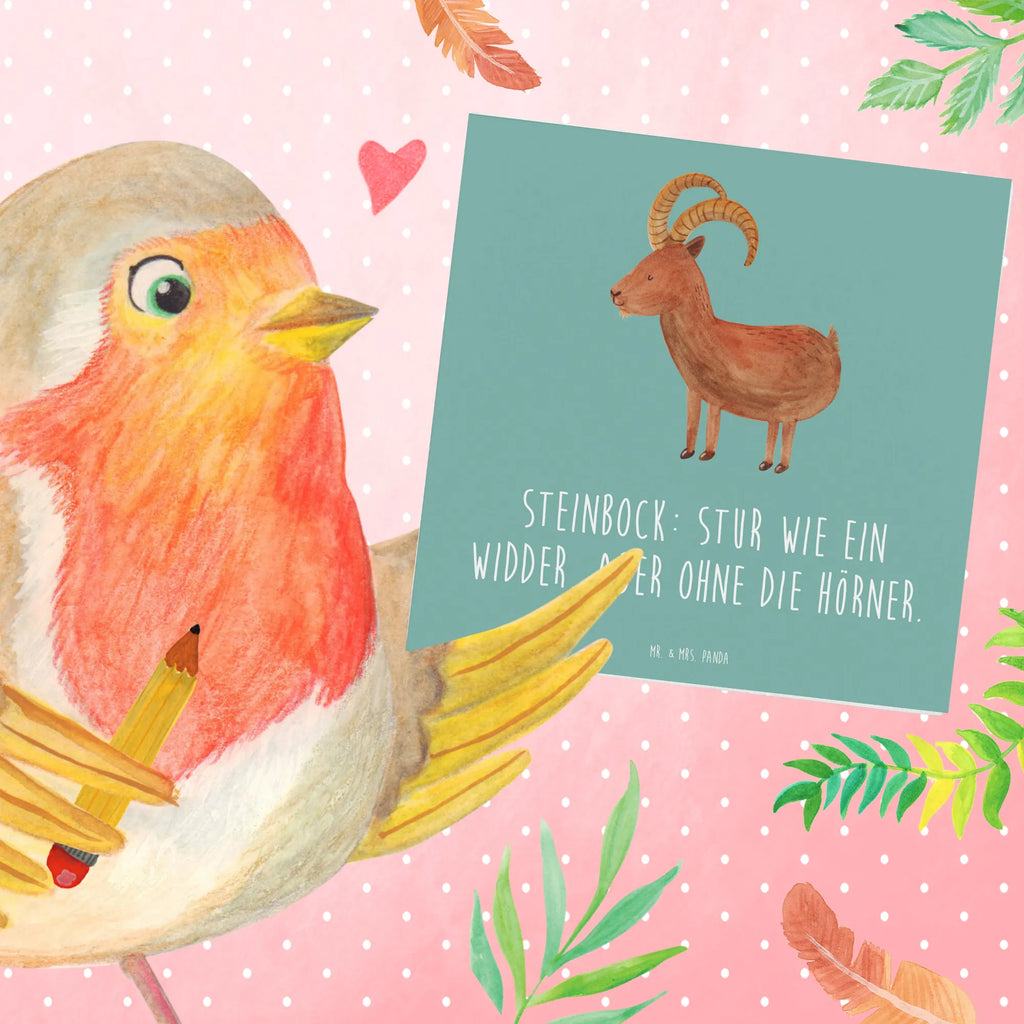 Deluxe Karte Steinbock Entschlossen Karte, Hochwertige Klappkarte, Hochzeitskarte, Glückwunschkarte, Hochwertige Grußkarte, Einladungskarte, Geburtstagskarte, Grußkarte, Klappkarte, Tierkreiszeichen, Sternzeichen, Horoskop, Astrologie, Aszendent