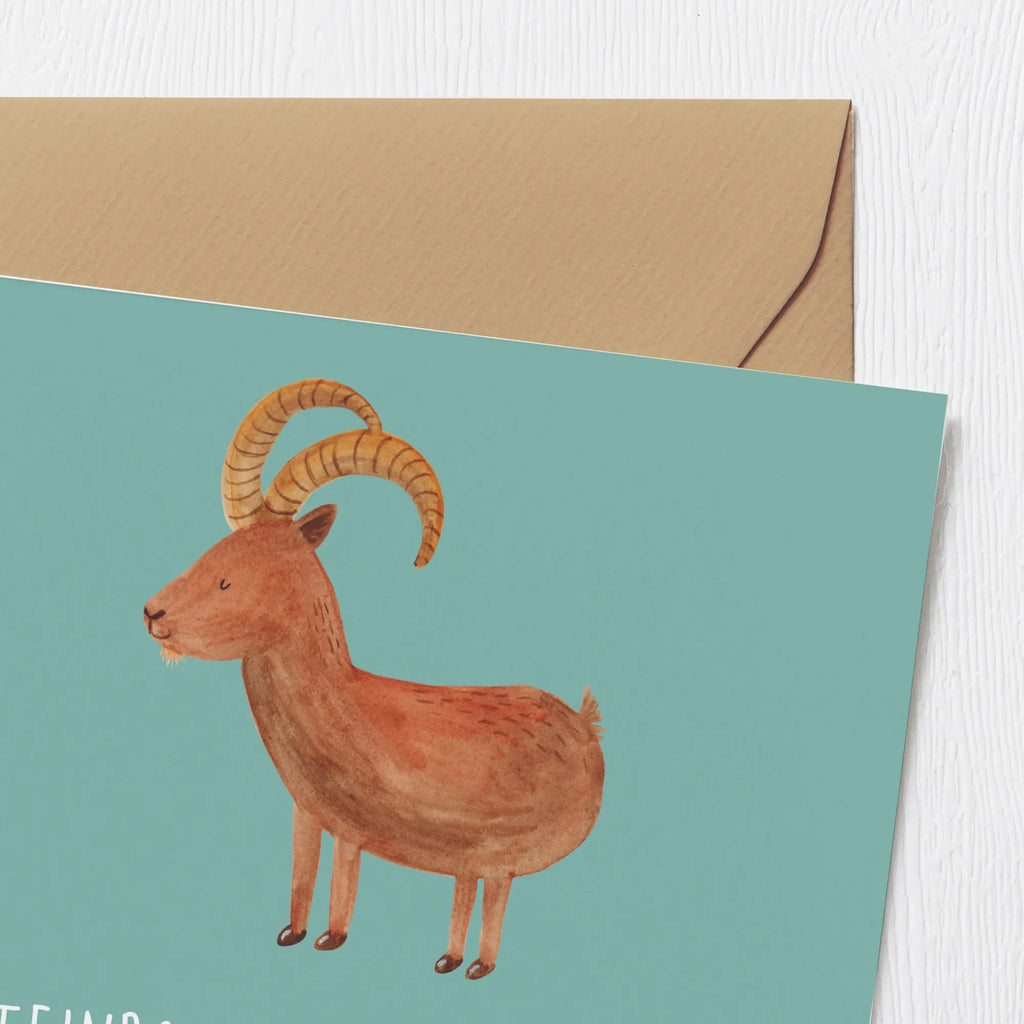 Deluxe Karte Steinbock Entschlossen Karte, Hochwertige Klappkarte, Hochzeitskarte, Glückwunschkarte, Hochwertige Grußkarte, Einladungskarte, Geburtstagskarte, Grußkarte, Klappkarte, Tierkreiszeichen, Sternzeichen, Horoskop, Astrologie, Aszendent