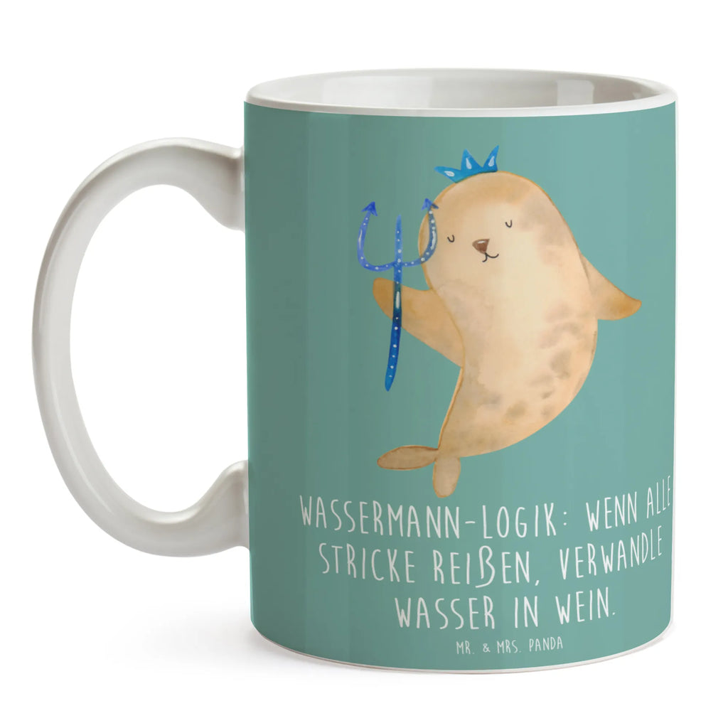 Tasse Wassermann Logik Tasse, Bürotasse, Porzellantasse, Tasse mit Motiven, Tasse mit Zitaten, Kaffeetasse, Teetasse, Keramiktasse, Geschenktasse, Tierkreiszeichen, Sternzeichen, Horoskop, Astrologie, Aszendent