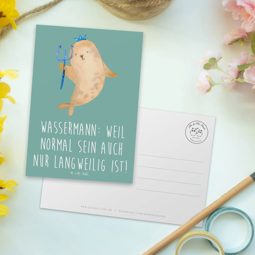 Postkarte Wassermann Unikat Postkarte, Geschenkkarte, Geburtstagskarte, Ansichtskarten, Grußkarte, Karte, Einladungskarte, Dankeskarte, Ansichtskarte, Einladung Geburtstag, Einladung, Einladungskarten Geburtstag, Tierkreiszeichen, Sternzeichen, Horoskop, Astrologie, Aszendent