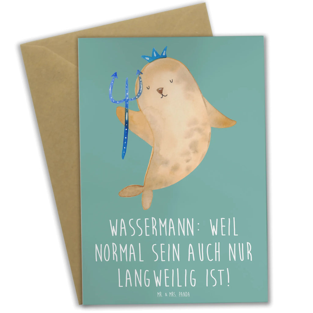 Grußkarte Wassermann Unikat Grußkarte, Hochzeitskarte, Einladungskarte, Klappkarte, Glückwunschkarte, Ansichtskarten, Geburtstagskarte, Karte, Tierkreiszeichen, Sternzeichen, Horoskop, Astrologie, Aszendent
