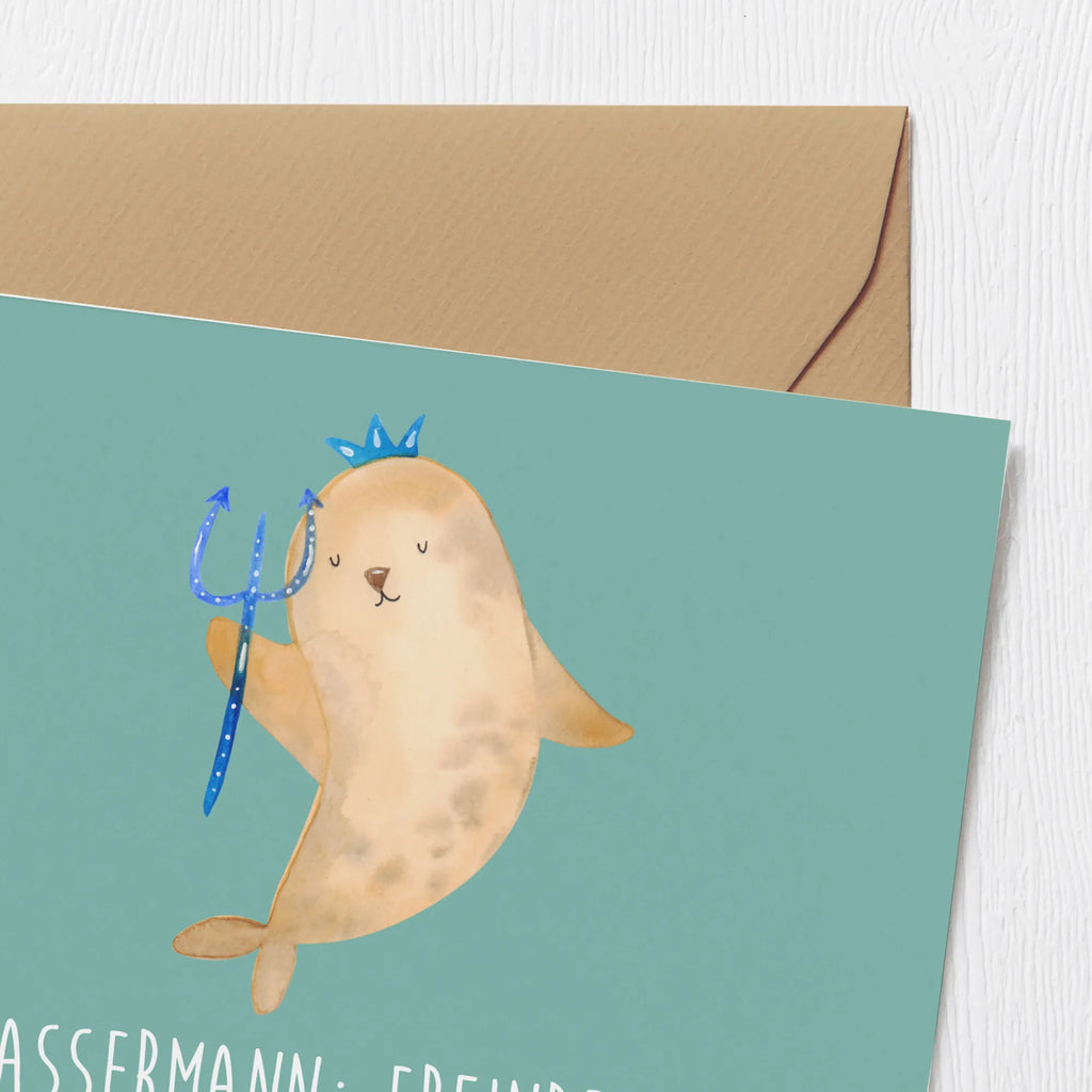 Deluxe Card Wassermann: Erfindet die Regeln nur, um sie zu brechen. Geburtstagskarte, Grußkarte, Hochzeitskarte, Klappkarte, Einladungskarte, Glückwunschkarte, Karte, Hochwertige Grußkarte, Hochwertige Klappkarte, Tierkreiszeichen, Sternzeichen, Horoskop, Astrologie, Aszendent