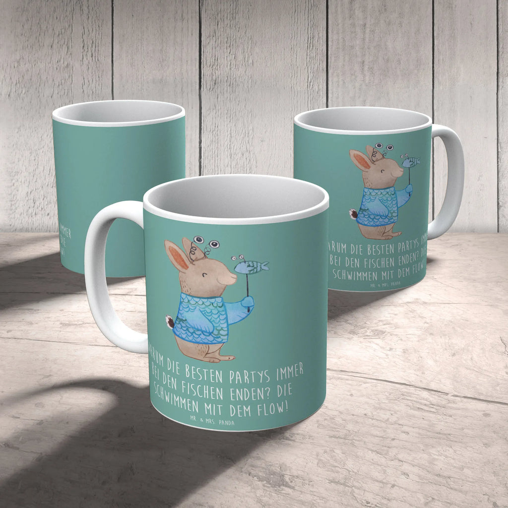 Mug Warum die besten Partys immer bei den Fischen enden? Die schwimmen mit dem Flow! Bürotasse, Teetasse, Kaffeetasse, Tasse, Keramiktasse, Tasse mit Motiven, Tasse mit Zitaten, Geschenktasse, Porzellantasse, Tierkreiszeichen, Sternzeichen, Horoskop, Astrologie, Aszendent