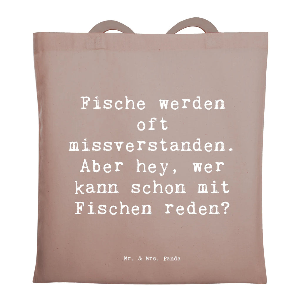 Tote bag Saying Fische werden oft missverstanden. Aber hey, wer kann schon mit Fischen reden? Beuteltasche, Beutel, Einkaufstasche, Jutebeutel, Stoffbeutel, Tasche, Shopper, Umhängetasche, Strandtasche, Schultertasche, Stofftasche, Tragetasche, Badetasche, Jutetasche, Einkaufstüte, Laptoptasche, Tierkreiszeichen, Sternzeichen, Horoskop, Astrologie, Aszendent