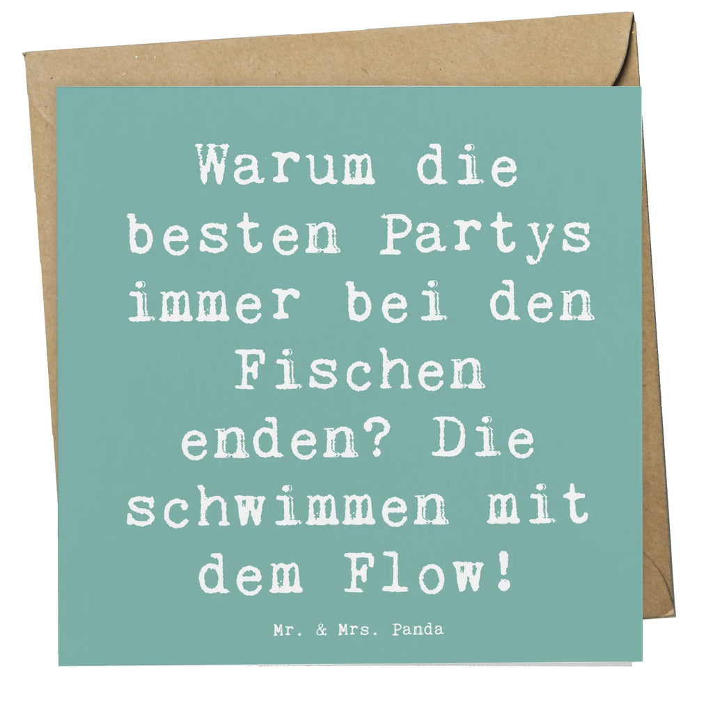 Deluxe Karte Spruch Fische Flow Spaß Grußkarte, Karte, Einladungskarte, Geburtstagskarte, Hochwertige Grußkarte, Hochwertige Klappkarte, Hochzeitskarte, Glückwunschkarte, Klappkarte, Tierkreiszeichen, Sternzeichen, Horoskop, Astrologie, Aszendent
