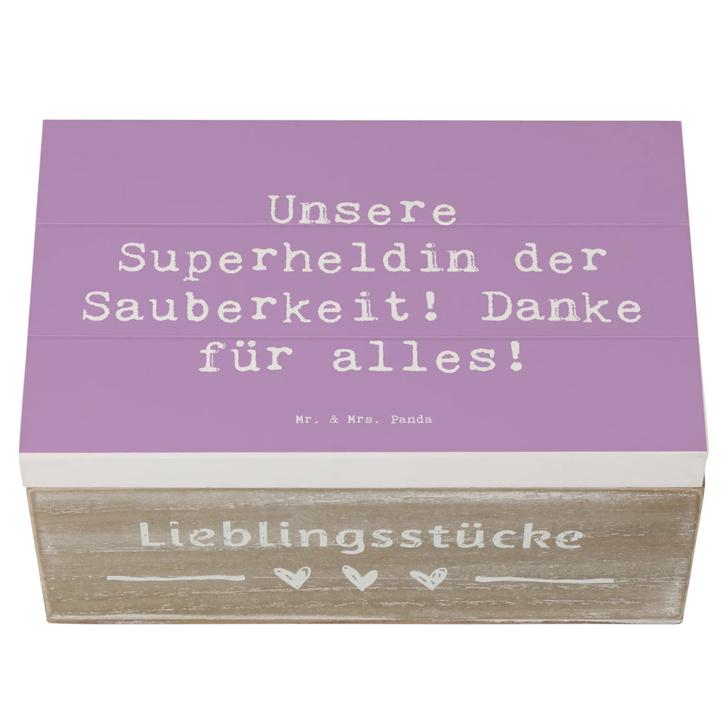Holzkiste Spruch Putzfrau Superheldin Erinnerungskiste, Schatulle, Geschenkbox, Geschenkdose, Aufbewahrungsbox, Schatzkiste, Holzkiste, Erinnerungsbox, Truhe, Kiste, XXL, Dekokiste