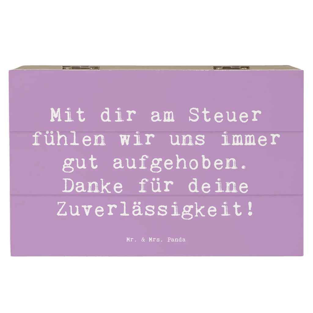 Wooden chest Saying Mit dir am Steuer fühlen wir uns immer gut aufgehoben. Danke für deine Zuverlässigkeit! Holzkiste, Kiste, Schatzkiste, Truhe, Schatulle, XXL, Erinnerungsbox, Erinnerungskiste, Dekokiste, Aufbewahrungsbox, Geschenkbox, Geschenkdose